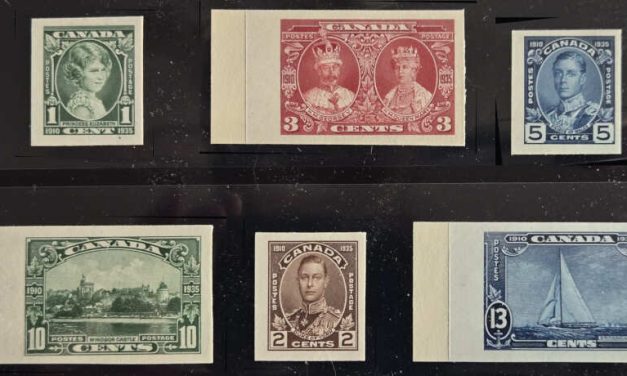 Canada #211P-216P VF 1935 Silver Jubilee Plate Proof Set (5)