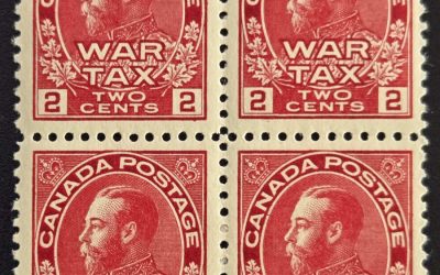 Canada #MR2 VF Mint 2 Never Hinged 1915 2c War Tax Blk (4)