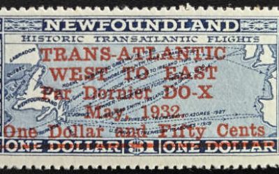 Newfoundland #C12 VF Mint 1932 $1.50 on $1 DO-X Airmail