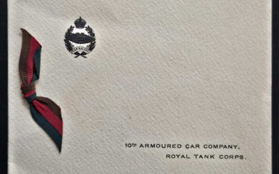 10th Armoured Car Co. Royal Tank Corps Quetta 1932 Christmas card