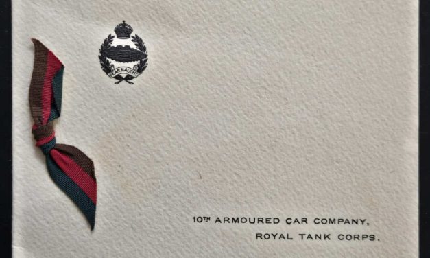10th Armoured Car Co. Royal Tank Corps Quetta 1932 Christmas card