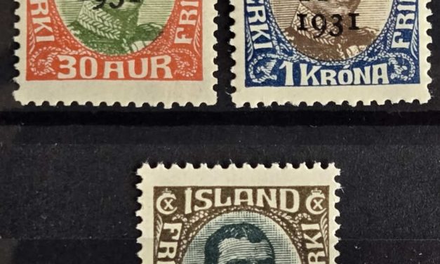Iceland #C9-C11 Never Hinged 1931 Zeppelin Airmail Set (3)