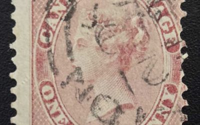 Canada #11 Fine Kingston Used 1859 1/2d Perforated Pence