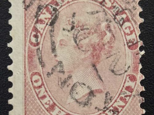Canada #11 Fine Kingston Used 1859 1/2d Perforated Pence