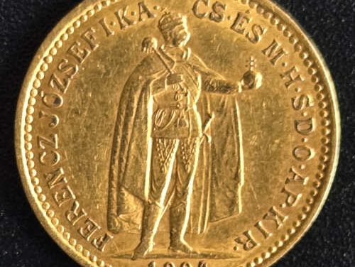 Hungary XF 1904KB Franz Joseph Gold 10 Korona .098oz AGW
