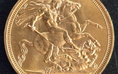 G.B. Unc 1957 QEII Gold Sovereign