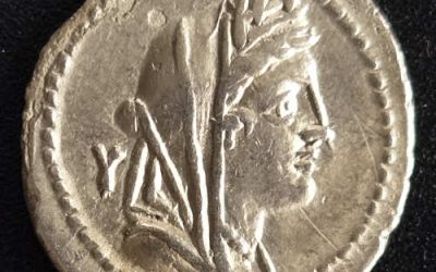 C. Fabrius C.F. Hadrianus 102BC Republic 3.48gm Silver Denarius