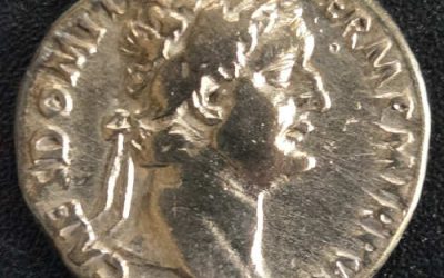 Domitian AD 81-96 3.33gm Silver Denarius w/ Minerva etc