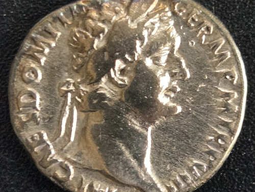 Domitian AD 81-96 3.33gm Silver Denarius w/ Minerva etc