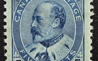 Canada #91 well centered Mint 1903 5c Edward VII