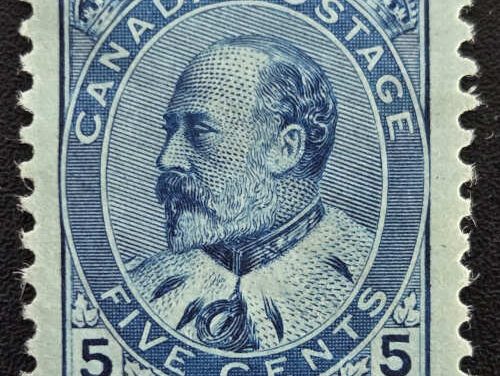 Canada #91 well centered Mint 1903 5c Edward VII