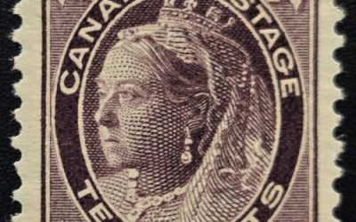 Canada #73 VF Mint HR 1897 10c QV Maple Leaf