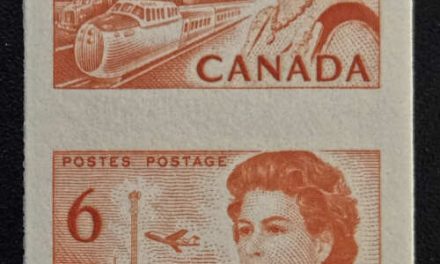 Canada #468A VF Mint 1967 6c Centennial Imperforate Pair
