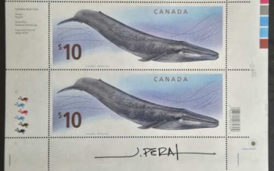 Canada #2405 VFNH 2010 $10 Jorge Peral artist-signed Block (2)
