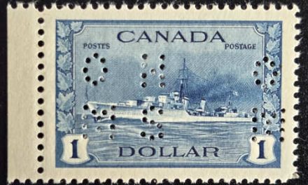 Canada #O9-262 VFNH 1942/43 $1 4-hole Perf OHMS