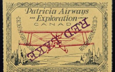 Patricia Airways #CL30c VF Mint Purple Inverted Overprint