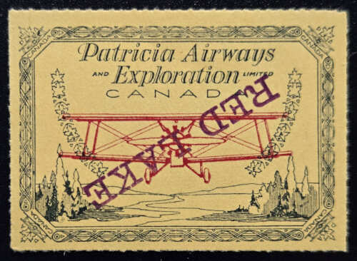 Patricia Airways #CL30c VF Mint Purple Inverted Overprint