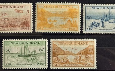 Newfoundland #C13-C17 VF Mint 1933 Labrador Airmail Set (5)
