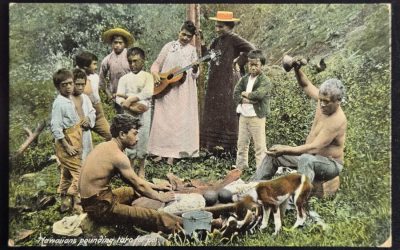 Hawaii 21 Jun 1909 1c Flag colour Postcard to Vancouver