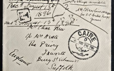 Sudan 28 Jul 1896 Gemai no stamps Dongola Expedition Cover and letter