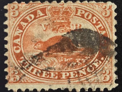 Canada #12 Fine Used 1859 3d Perf 11.75, 2023 Gratton Cert