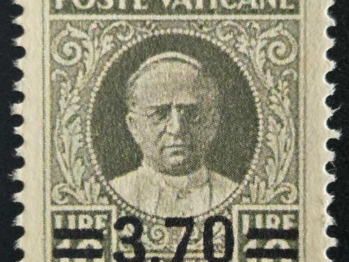 Vatican City #40 VF LH 1934 3.70L on 10L high value