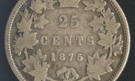 Canada VG8 1875H QV Silver 25 Cents