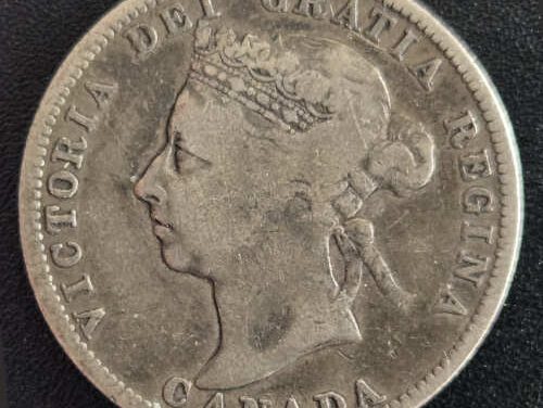 Canada VG10 1897 Queen Victoria Silver 25 Cents