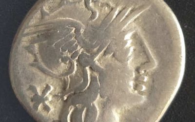 C.P. Maenius Antiaticus 132 BC 3.82gm Republic Silver Denarius