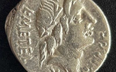 L. Caecilius Metellus 96 BC 3.82gm Silver Denarius w/ Apollo etc