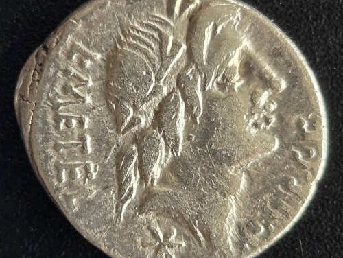 L. Caecilius Metellus 96 BC 3.82gm Silver Denarius w/ Apollo etc