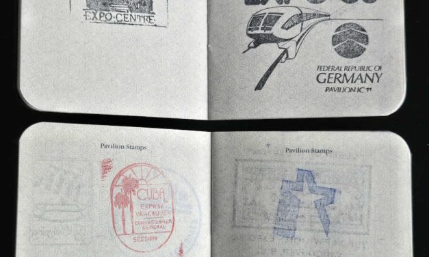 Expo 86 Passport duo w/ various Pavilion stamps