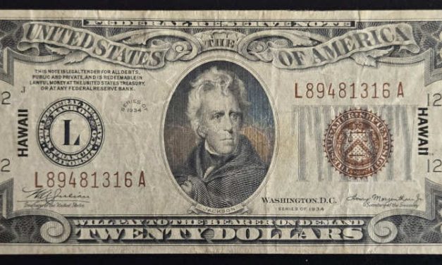 U.S.A./Hawaii 1934 Bank of San Francisco $20 Banknote