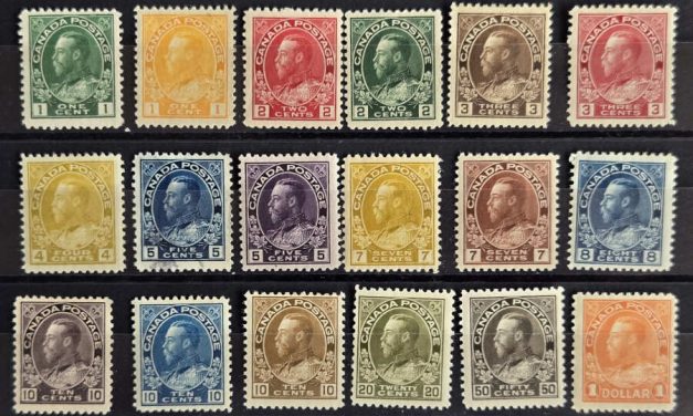 Canada #104-122 Fine+ Mint 1911/25 Admiral Set (18)