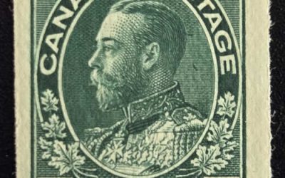Canada #123 F/VF Never Hinged 1913 1c Admiral Coil
