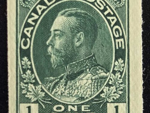 Canada #123 F/VF Never Hinged 1913 1c Admiral Coil