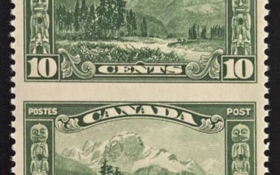 Canada #155c VFNH 1929 10c Perf by Imperf Pair, 250 issued