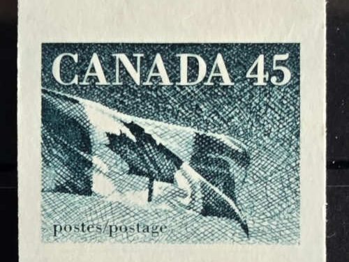 Canada #1396a VFNH 1995 45c Imperf Start Pair in strip (3)