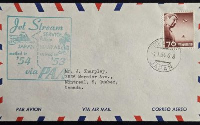 Japan 1 Jan 1954 Pan Am Back in Time Flight Cover