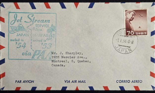 Japan 1 Jan 1954 Pan Am Back in Time Flight Cover