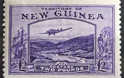 New Guinea #C44 VFNH 1935 2 Pounds Airmail