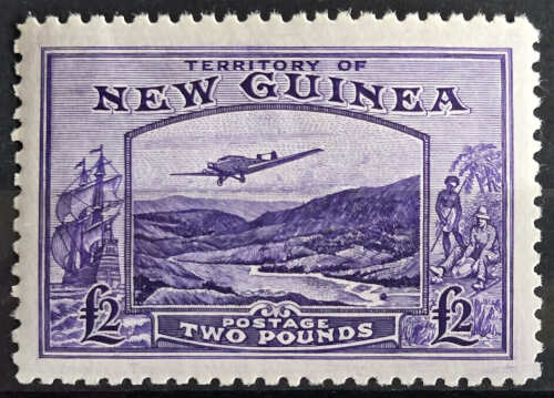 New Guinea #C44 VFNH 1935 2 Pounds Airmail