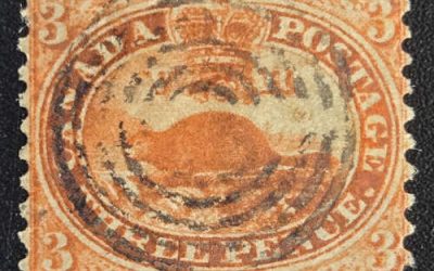 Canada #12 Fine Used 1859 3d Beaver