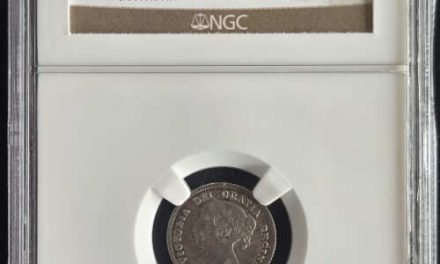 Canada NGC AU53 1874H SD Pl 4 Victoria Silver 5 Cents