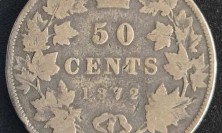 Canada VG8 1872H Bar Victoria Silver 50 Cents