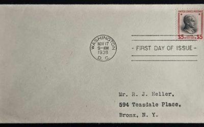 U.S.A. #834 17 Nov 1938 $5 Coolidge typed Washington FDC