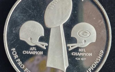 Super Bowl II Proof 60.11gm Silver Medal