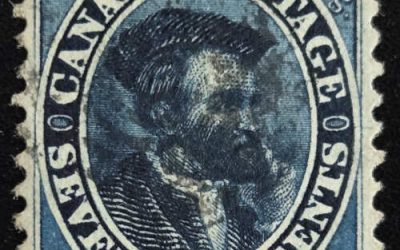 Canada #19 VF Used 1859 17c Cartier selected for centering