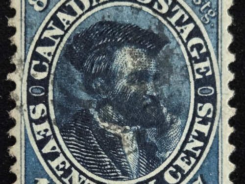 Canada #19 VF Used 1859 17c Cartier selected for centering