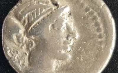 Marcus Porcius Cato 89 BC 3.4gm Roman Republic Silver Denarius